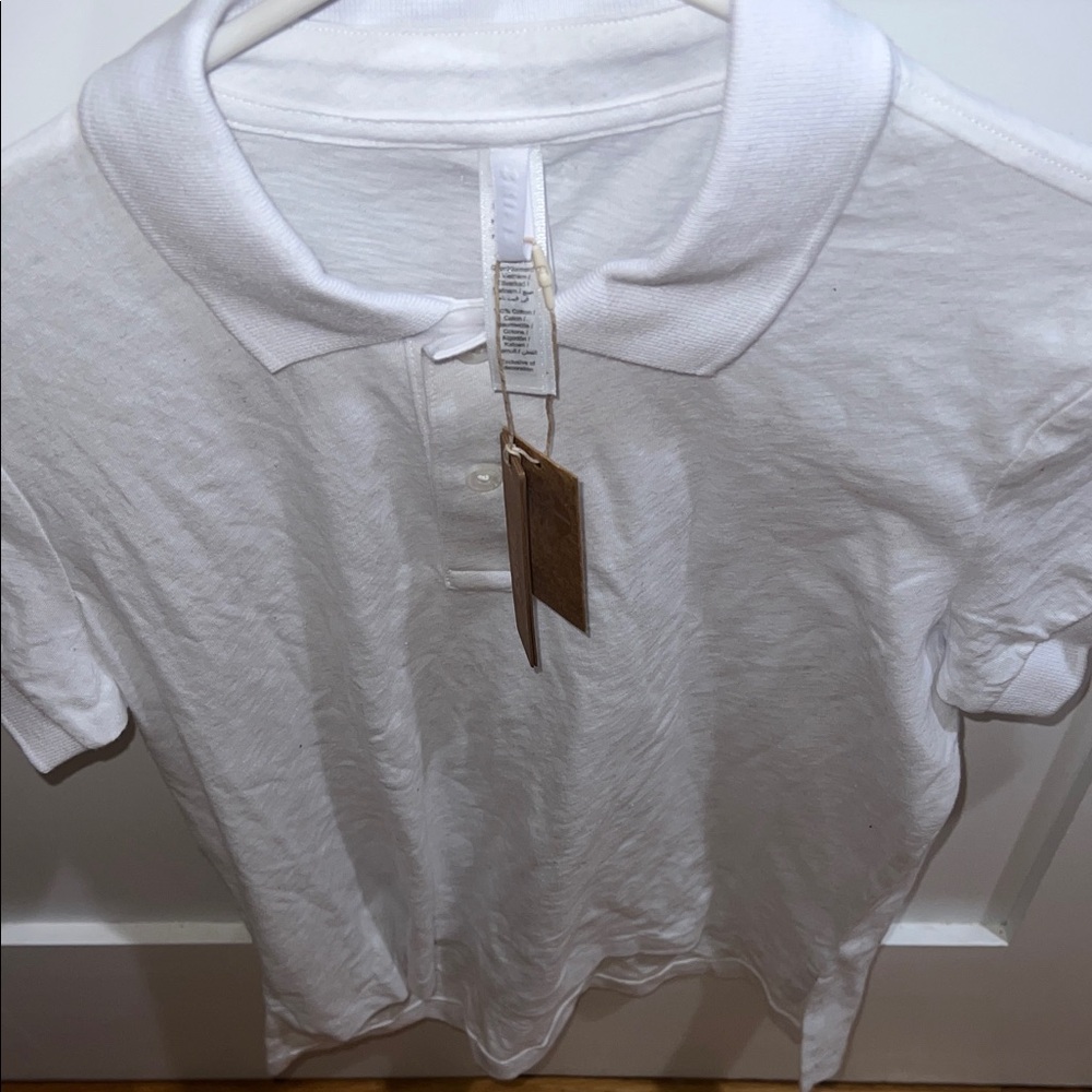 SKIMS Worn in Jersey Baby Polo Tee NWT